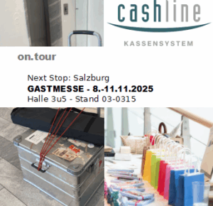 CashLine auf der Messe Alles für den Gast 2025 in Salzburg, Messezentrum